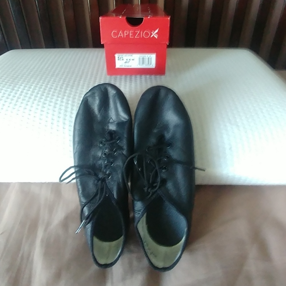 Capezio, Lace-Up Blk Dance/Jazz